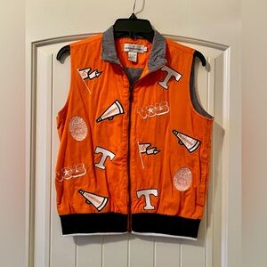 Vintage 90s University of Tennessee Vols Volunteers Jacket Vest Cardigan Small